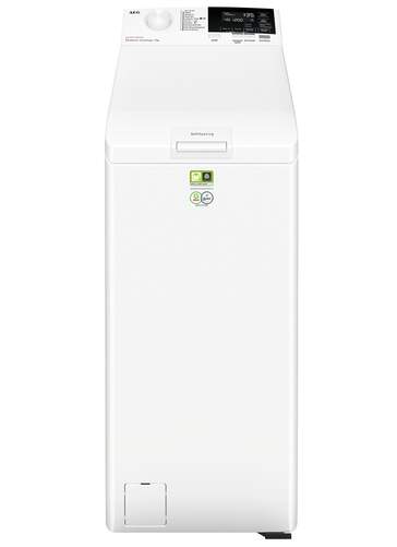 Lavadora Carga Superior AEG LTA6G7331E - 7 kg, Clase A, 1300 rpm, 11 Programas, LCD, Blanco