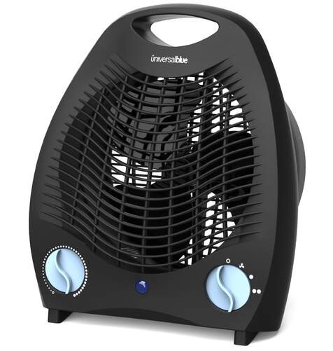 Calefactor Universal Blue Copacabana 2020 - 2000 W, Vertical, hasta 15m2, Negro