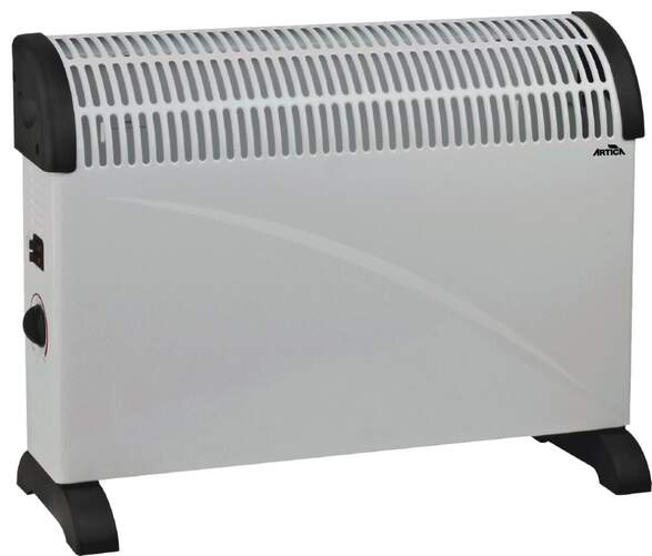 Convector eléctrico Ártica ACV2000T - 750/1250/2000W, Pared/Suelo, 3 Potencias, Termostato