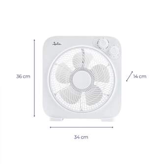 VENTILADOR BOX JATA JVVS3116 45W 3V 34X36CM BLANCO