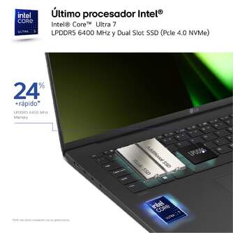 PORTATIL LG GRAM 14Z90S AP75P I7 ULTRA/16GB/512SSD