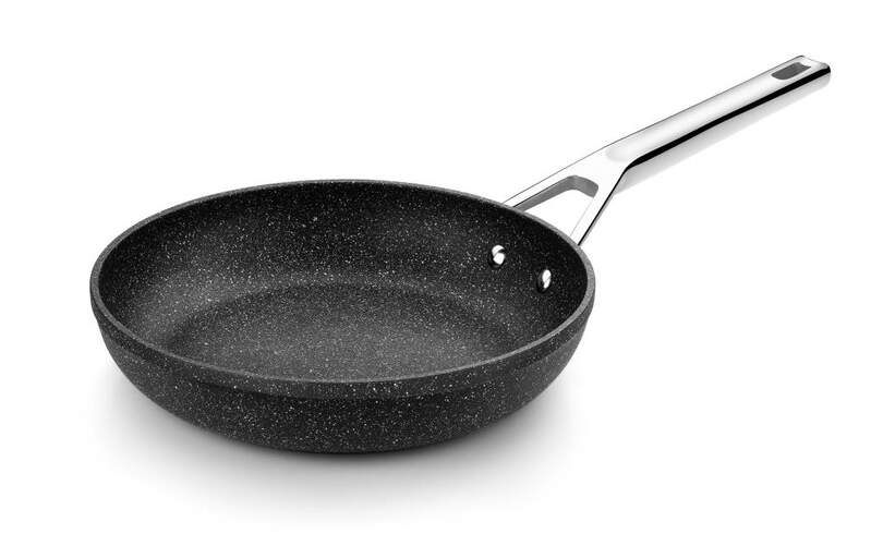 Sartén Monix Mineral 22cm - Aluminio Forjado, AntiAdherente Tricapa, Mango Acero