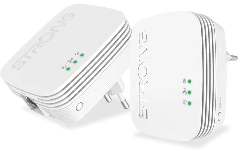 Adaptador PLC Strong Powerline PL600M DUO Mini - 600 mbit/s, IEEE 802.3/802.3u, 16A, Ethernet r&aacute;pido