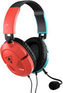 Auricular Turtle Beach Recon 50 Multiplataforma - Biaural, Alámbrico, Micrófono, Azul, Rojo