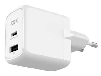 CARGADOR KSIX 1XUSB C  1XUSB A GAN DE 45W