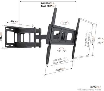 SOPORTE TV VOGEL%%%#39;S UP6053 GIRATORIO 40%%%quot;-80%%%quot;