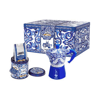 CAFET. ITALIANA BIALETTI SET REGALO D.%%%amp; G. 3T AZUL