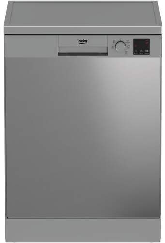 Lavavajillas Beko DVN05320X - Clase E, 60cm, 13 Servicios, 5 Programas, Media Carga, Inox