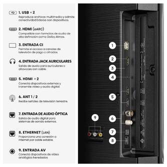 TV HISENSE 55%%%quot; 55A6S UHD SMART TV DOLBYVISION DTSX
