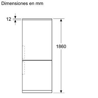 FRICOM. BALAY 3KFB664XE 186x60 NF DSP INOX