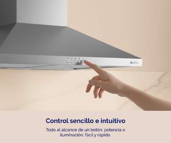 CAMPANA ARTICA APYRAM60BI 60CM B INOX