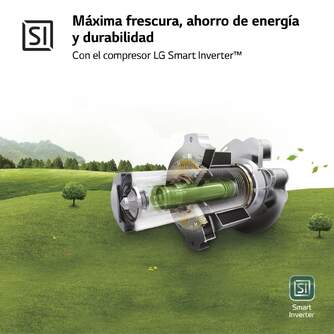 FRICOM. LG GBP61SWPGN 186x60 NF BLANCO