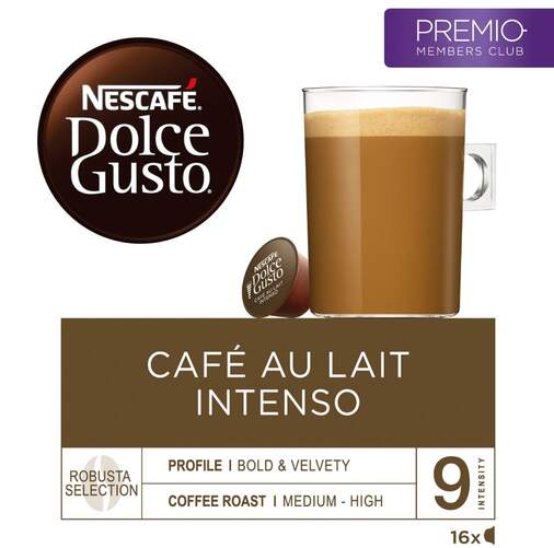 Cápsulas Dolce Gusto Au Lait Intenso - 16 Cápsulas