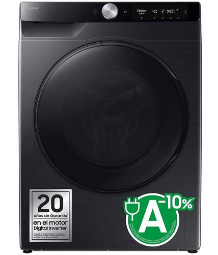 Lavadora Secadora Samsung WD90DG6B85BBU3 - 9 kg lavado, 6 kg secado, Clase A-10%, 1400 rpm, Negra