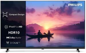 TV Philips 24" LED 24PHS6000 - HD, Pixel Plus HD, HDR10, Dolby Digital 6 W, TitanOS