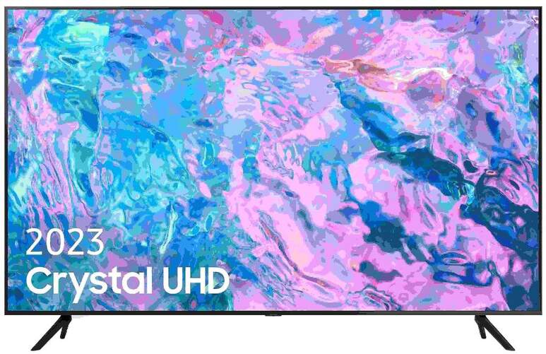 TV 75" Samsung TU75CU7105 Crystal - 4K, Smart TV, PurColor, Contrast Enhancer, HDR10+, OTS Lite