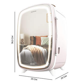 NEVERA COSM%%%#201;TICOS CECOTEC 6000 ROSE 6L ESPEJO 4442