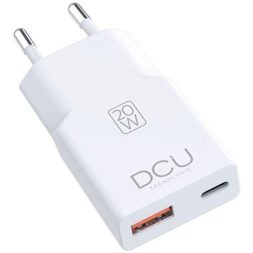 Cargador DCU 37300910 - 1xUSB A + 1 USB C, 20 W