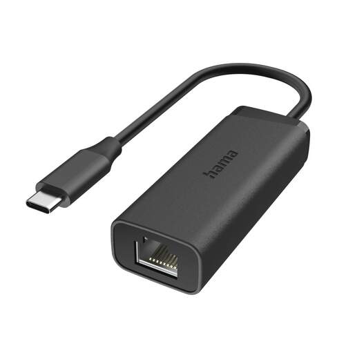 Adaptador Hama 00200360 - USB-C a RJ-45, 2,5 GB/s, conectar y usar