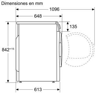 SECADORA SIEMENS WQ35G2D0ES 8KG BC BCO DSP