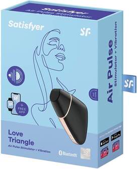 SATISFYER LOVE TRIANGLE BLACK BLUETOOTH