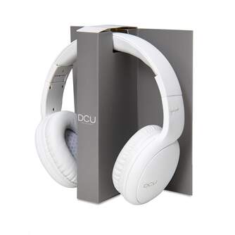 AURICULARES DCU BLUETOOTH DIADEMA   JACK BLANCO