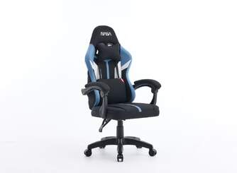 SILLA GAMING NASA SATURN PRO NEGRO AZUL CLARO