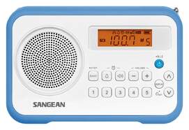 Radio portatil Sangean PR-D18 Blanco/azul - FM/AM, reloj, alarma, toma de auriculares
