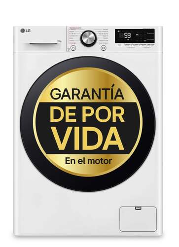 Lavadora LG F4WR7010AGW - 10 kg, 1400 rpm, Steam+, Wi-Fi, Blanco