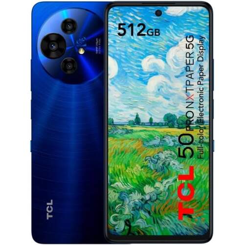 TCL 50 Pro NXTPAPER 8/512 GB Azul - 6'8", Mediatek Dimensity 6300, Android 14, 108+8+2 MP, 5010 mAh