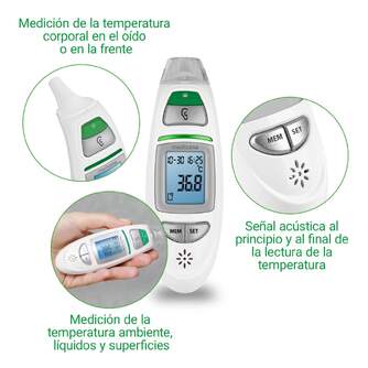 TERMOMETRO MEDISANA TM750 6EN 1 ALARMA