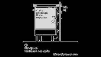 ENCIM. BALAY 3EB969LU 2F FLEXINDUCCION BISELADA