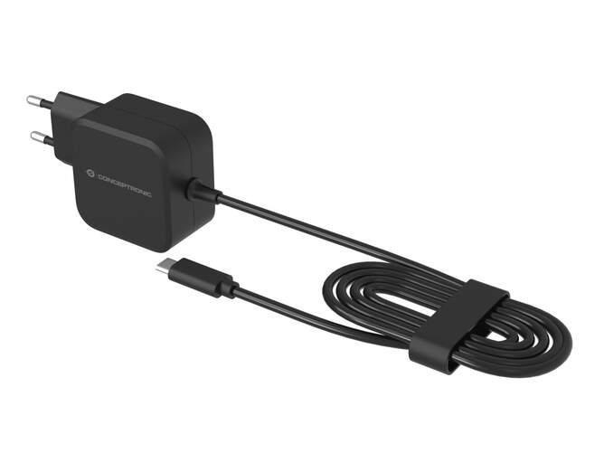Cargador de pared Conceptronic Ozul 67W - USB-C de 180 cm, tecnolog&iacute;a GaN