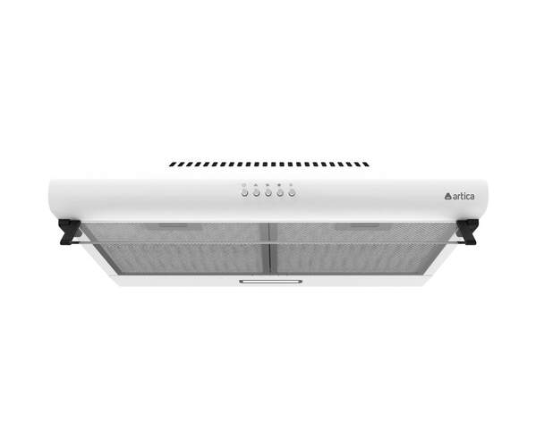 Campana Convencional Artica APURE60CB - 60 cm, 310 m3/h, Luz LED, 2 Velocidades, Clase C, Blanca