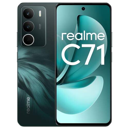 Realme C71 4/256 GB Verde - 6,67" 120 Hz, Unisoc T725, Triple c&aacute;mara 50 MP, 6000 mAh
