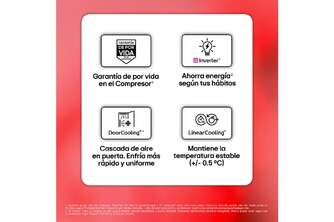 FRICOM. LG GBBSJ10ESW 186x60 NF BLANCO