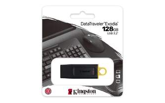 MEMORIA USB KINGSTON 128GB USB 3.2 EXODIA YELLOW