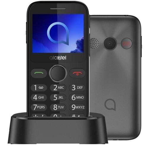 Seniorphone Alcatel 2020X - 2,4", Metallic Gray