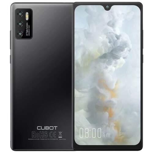 Smartphone Cubot P50 6/128 Negro - 6.2" HD+, OctaCore 1.8Ghz, NFC, 12+5/20MPx, 4200mAh, Android 11