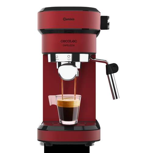 Cafetera Cecotec Cafelizzia 790 Shiny Roja - 20Bar, ModoAuto, Vaporiza