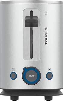 TOST. TAURUS MY TOAST LEGEND 1R LARGA INOX 1000W