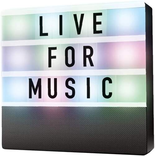 Altavoz Denver BTL50 - Letras intercambiables, Bluetooth, Iluminaci&oacute;n LED, USB, Bater&iacute;a Ion-Litio