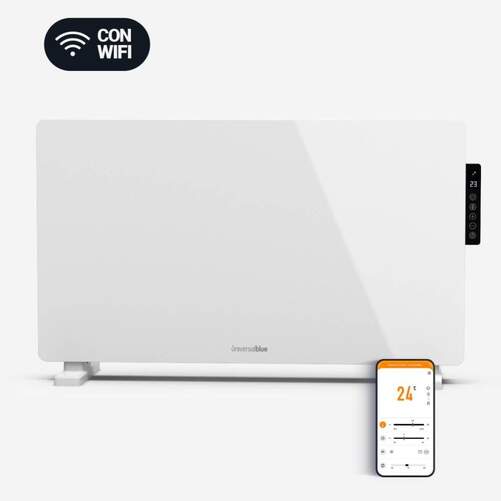 Panel radiante Universal Blue 7020W - 2000 W, pantalla digital táctil, Wi-Fi, temporizador 9 horas