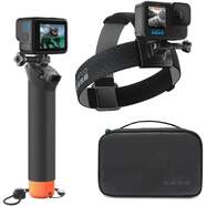 Accesorio GoPro Adventure Kit 3.0 - Empuñadura flotante, soporte de clip, arnés de cabeza, maletín