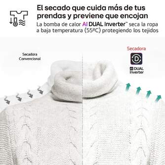 SECADORA LG RH80V9AV4N 8K BC DUAL INVERTER