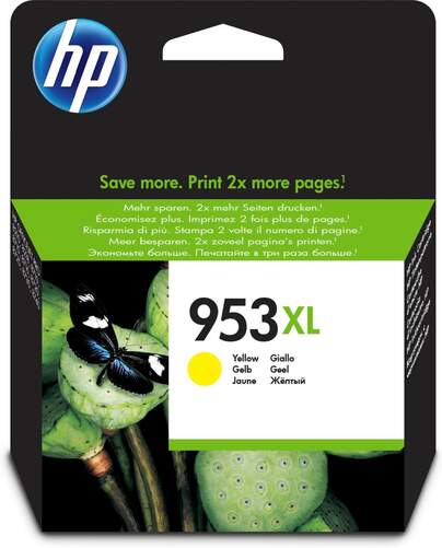 Cartucho de tinta HP 953XL F6U18AEBGY - Color amarillo
