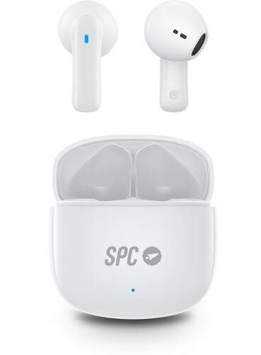 Auriculares SPC 4623B Zion 2 - True Wireless, 7 h autonom&iacute;a (28 con estuche), Blanco