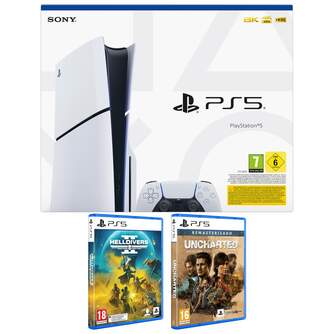 CONSOLA SONY PS5 CHASIS D  HELLDIVERS 2 UNCHARTED