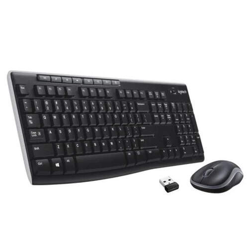 Combo Teclado + Ratón Inalámbricos Logitech MK270 - Teclado Numérico, Antisalpicaduras
