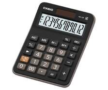 Calculadora Casio MX-12B Negra - 12 d&iacute;gitos, 26 botones, bater&iacute;a/solar